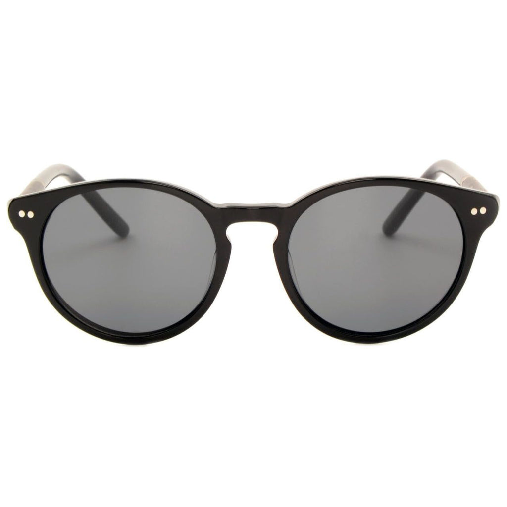 Round acetate polarised sunglasses jo