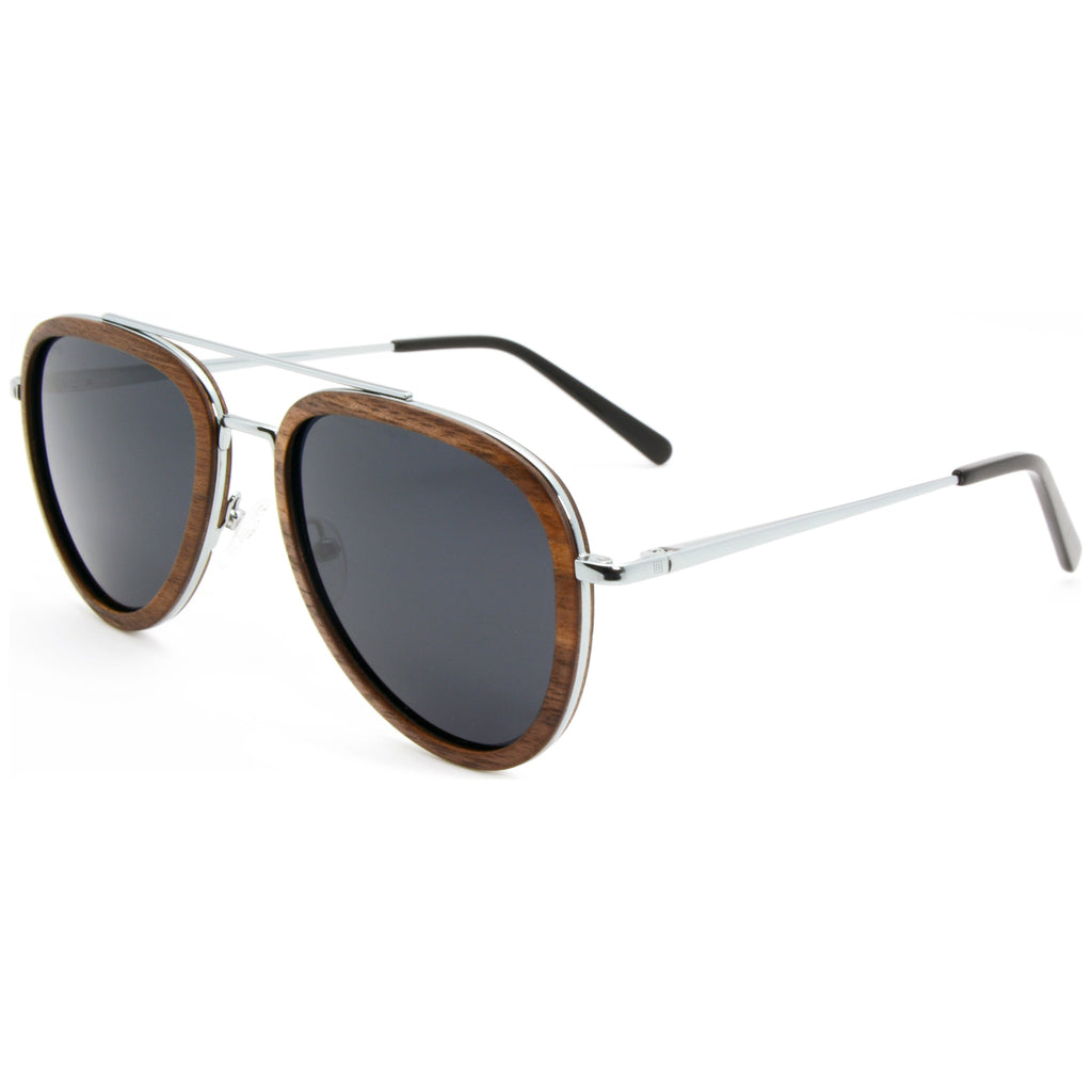 Colonel - Metal & Wood Sunglasses