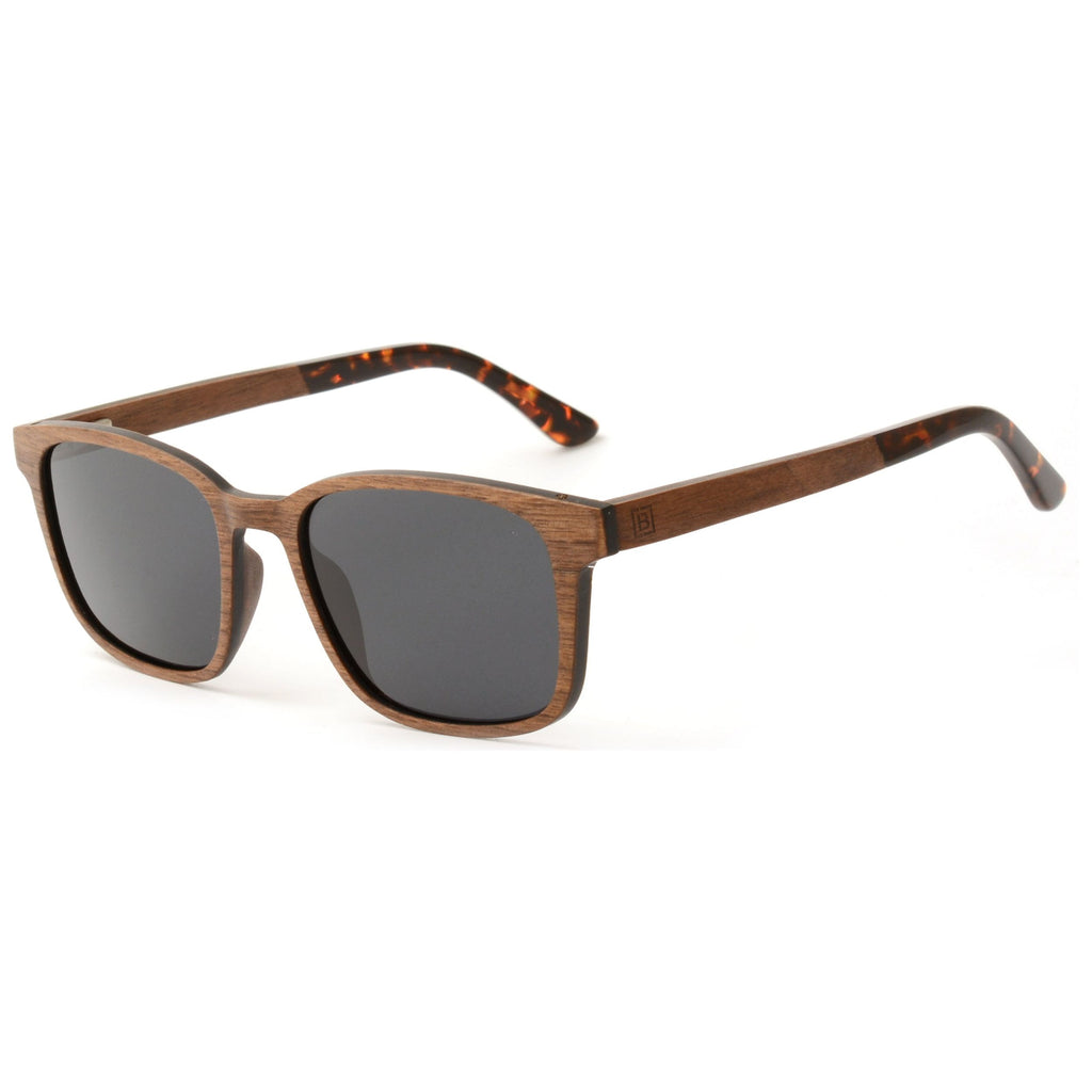 Polarised walnut wood sunglasses Eli